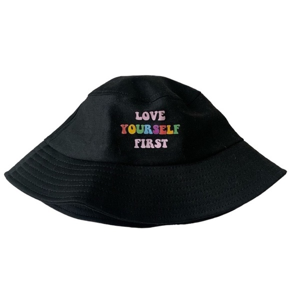 Love yourself first cute bucket hat nwot ! - Picture 1 of 2